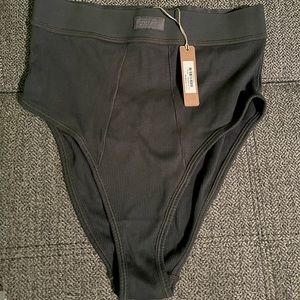 NWT‼️ SKIMS Ribbed Brief High Waisted, color: “Deep Sea”, size: S